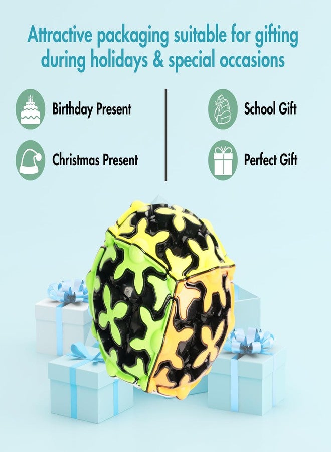 aCADZO Gear Sphere 3x3 Gear Structure Brain Teaser Puzzle Cube Collection for Kids, Suitable for Brain Development and Puzzle Games (3×3 Gear Ball) - Image 5
